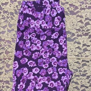 LuLaRoe butter soft leggings Purple Floral